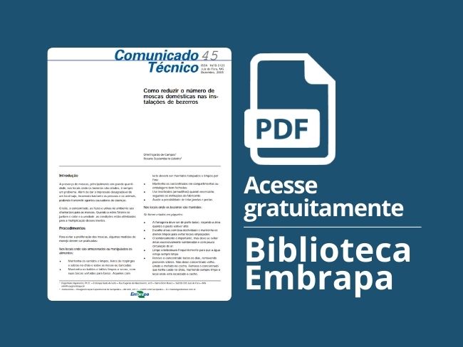 Como reduzir o número de moscas domésticas nas instalações de bezerros